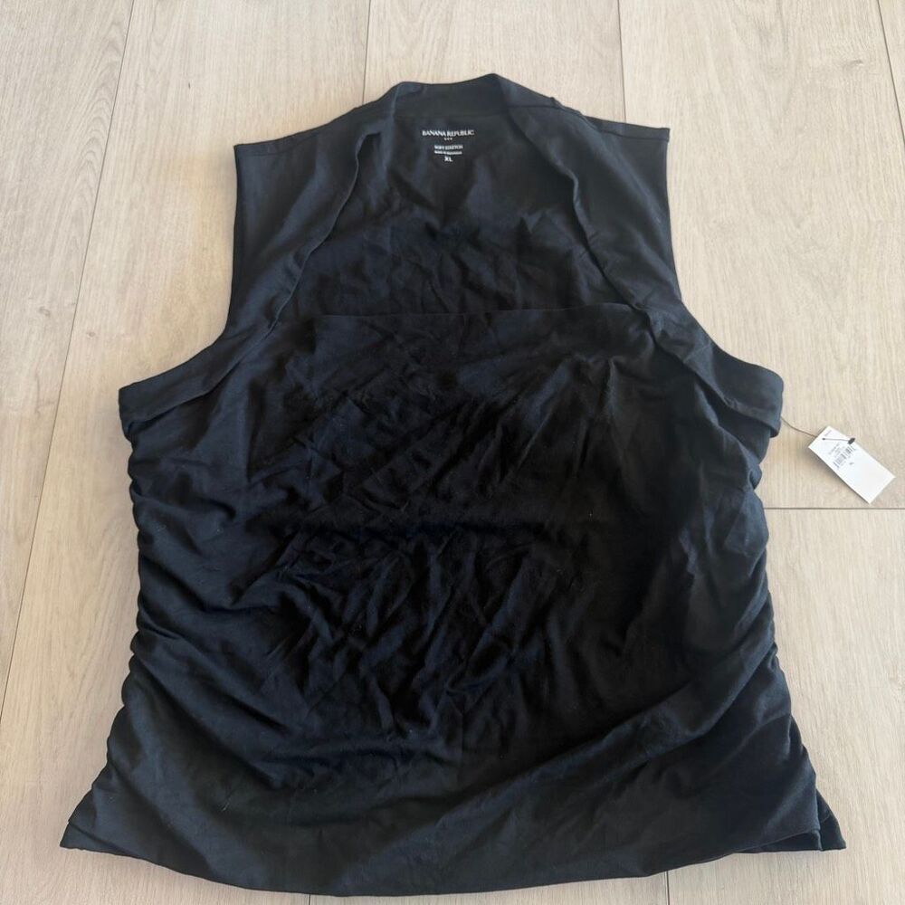 Banana Republic women’s black soft stretch top size XL